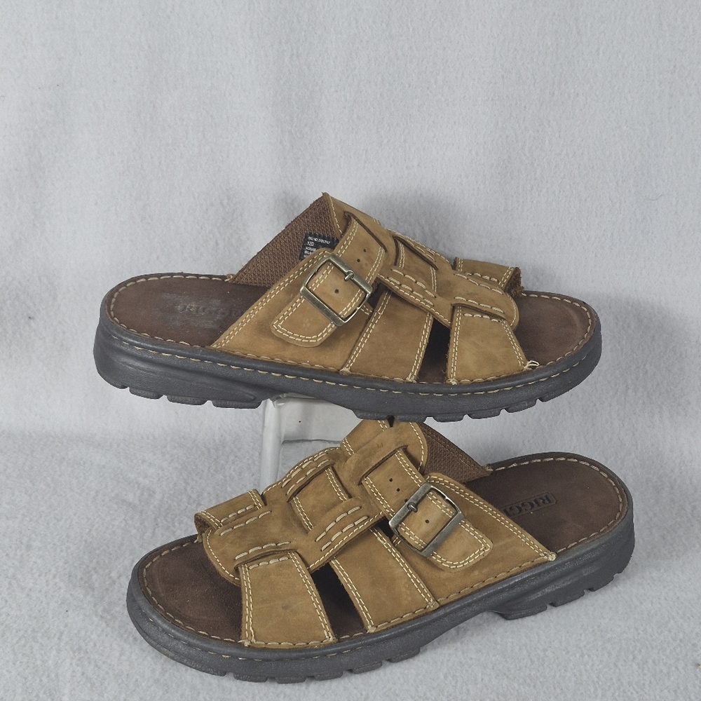 Riggers Men’s Fisherman Sandals – Brown Leather – Size 12D – EUC